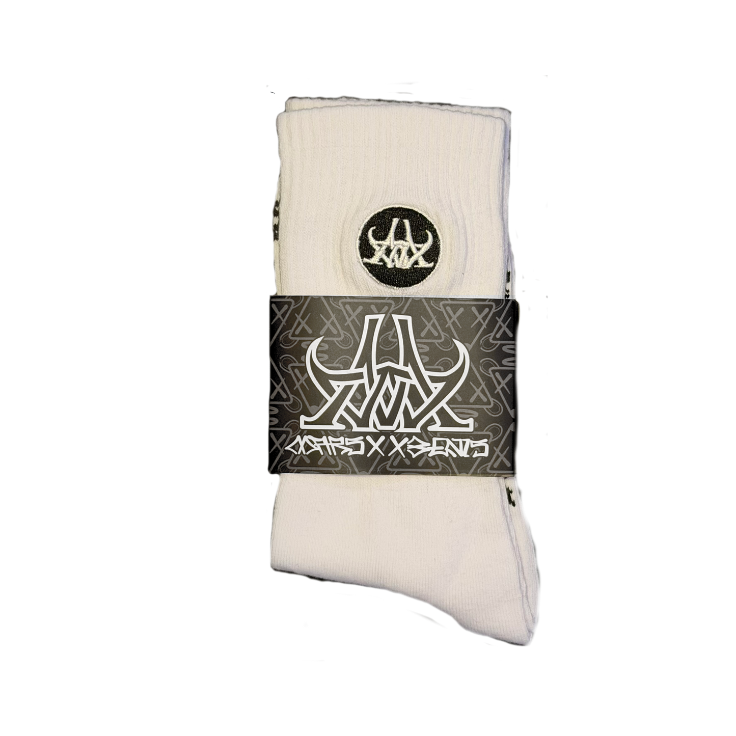 MBNS MID SOCKS WHITE